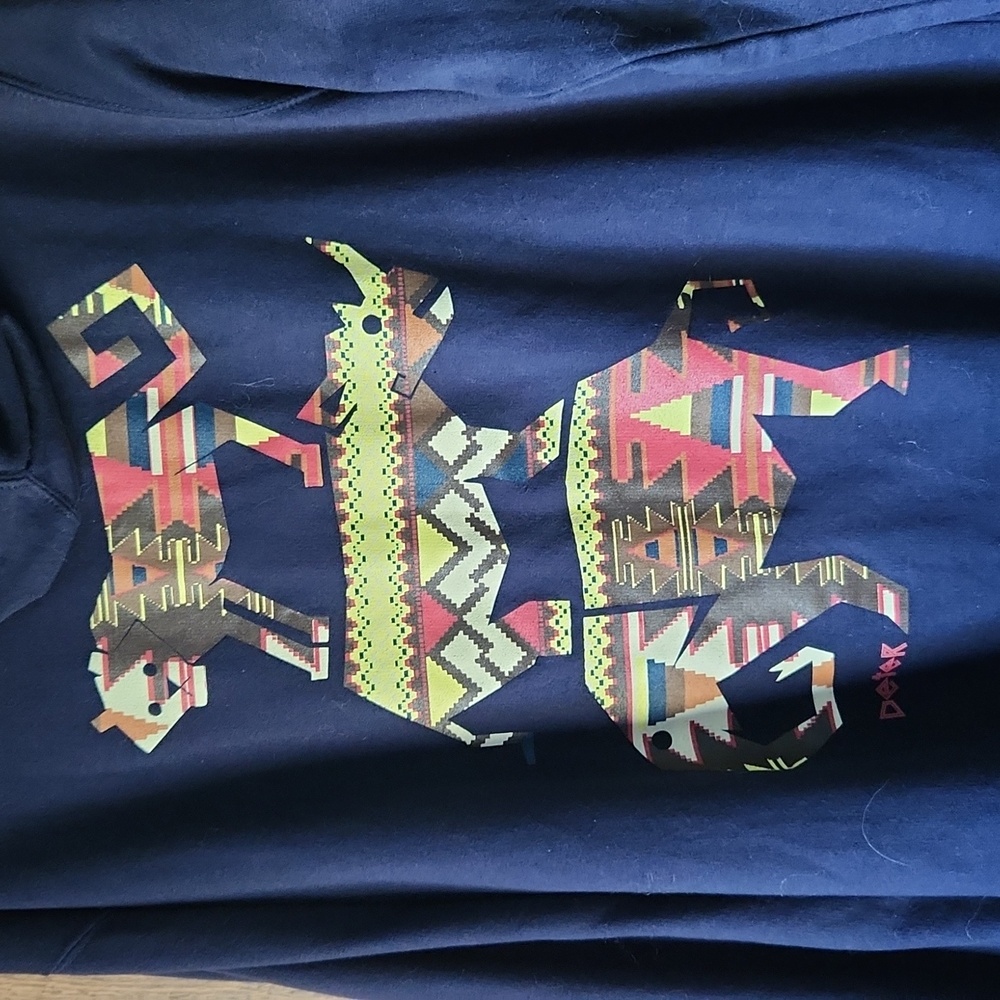 Navy Animal Zip Hoodie